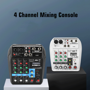 Mezclador de <span class=keywords><strong>Audio</strong></span> USB Liren TU04 Mini de 4 Canales con Cancelación de Ruido para Transmisión en Vivo y Karaoke - Product Image 5
