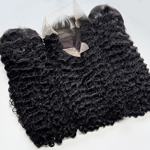 Peluca de Cabello Humano Rizado Birmano, Color Negro Natural, Rizos Suaves y Elásticos, Peluca de Encaje de Alta Densidad con Línea de Cabello Pre-Desplumada - Product Image 3