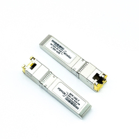 Transceiver Tembaga SFP 10G, Konektor RJ45 30m, Modul Gigabit Ethernet, Dapat Ditancapkan Saat Panas, Kompatibel Universal