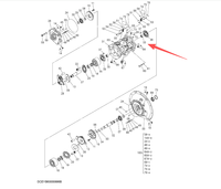 4722648 Pièces d'origine Hitachi, roulement de pompe, pièces hydrauliques pour excavatrice Hitachi ZX110-5B/ZX120/ZX120-5G/ZX130-6A/ZX135US-5B