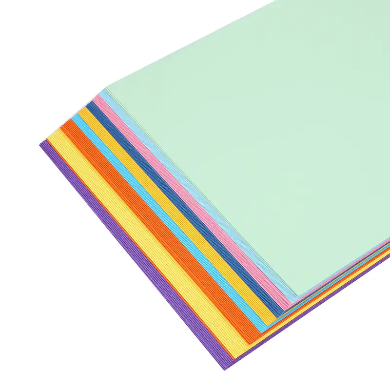 Papel de cor cor não revestida do escritório 70gsm,80gsm,120gsm,160gsm,180gsm,220gsm papel de cor printable multicolor em papel da cor do atacado a4