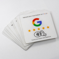 Carte de visite personnalisable imprimable en PVC RFID/NFC avec mini-étiquette, étanche, puce NTAG213, paiement et contrôle d'accès