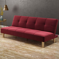 Sofá Cama Plegable Moderno de Tela de Lino PU Negro 2026, con Detalles Metálicos, Extensible, para Comedor, Sala de Estar, Dormitorio u Oficina