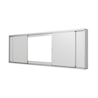 Tableau blanc interactif intelligent 4000*1305mm avec verrouillage-Conception coulissante horizontale-Prix bon marché pour les salles de classe