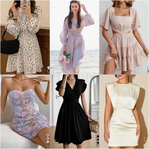 Lot de vêtements d'occasion pour femmes : Robes d'été, chemises, chemisiers, hauts en Polyester/Coton - Product Image 4
