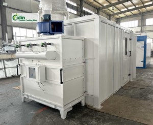 Cabine de peinture manuelle la <span class=keywords><strong>plus</strong></span> compacte avec <span class=keywords><strong>four</strong></span> de séchage et chauffage <span class=keywords><strong>électrique</strong></span> pour revêtement métallique – Équipement de peinture en ligne - Product Image 2