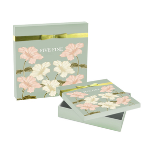 Boîte cadeau rigide de haute qualité pour vêtements personnalisés, deux pièces, couvercle amovible, papier rose, emballage cadeau de luxe premium - Product Image 5