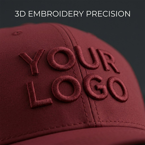 Casquette de performance personnalisée de qualité supérieure avec logo imprimé, perforations laser et tissu hydrophobe à séchage rapide pour les marques technologiques - Product Image 5