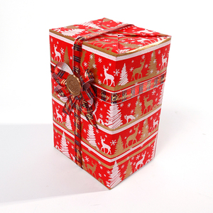 Cepillo para envolver regalos de Navidad Oro 43*300 cm Papel Kraft para embalaje - Product Image 1