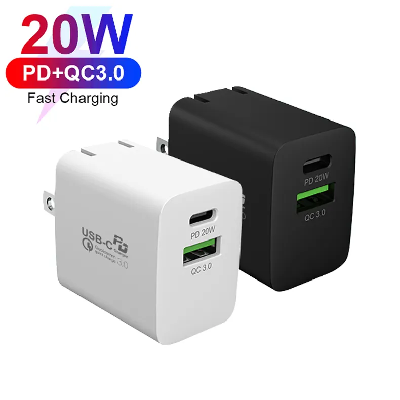 Chargeur mural USB type-c universel, 20W, pour iPhone 12/Pro, Max, Mini, iPhone 11, iPad 2020, Galaxy S10, AirPods Pro