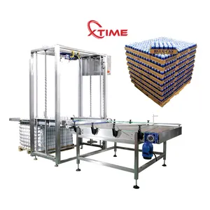 Low Level Automatic Empty Glass Bottle/Tin Can/Glass Packaging Depalletizing Sorting Unscramble Machine
