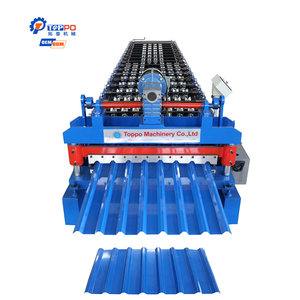 저렴한 가격의 사다리꼴 지붕판 제작 기계 IBR 금속 패널 롤 성형 기계 - Product Image 1