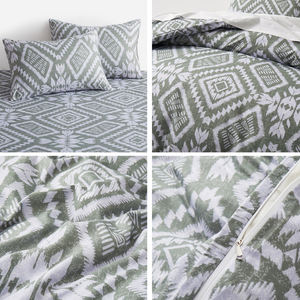 厂家直销批发超细纤维涤纶特大床上用品套装印花成人家居设计四季 - Product Image 3