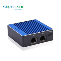 Mini PC de refroidissement sans ventilateur de petite taille 16 Go de RAM DDR4 RK3399 2Nics prend en charge Win Linux pare-feu à source ouverte utilisation industrielle prises US AU
