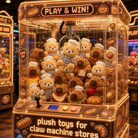 En gros, jouets en peluche pour machines à grue, récompenses animales en peluche pour zones de jeux d'arcade, sites de divertissement familial, fournisseurs d'événements et carnavals