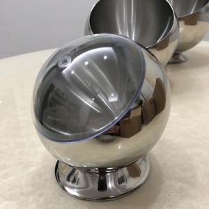 Bols <span class=keywords><strong>de</strong></span> service et <span class=keywords><strong>de</strong></span> mélange personnalisés en acier inoxydable poli 201, écologiques, à ouverture oblique, pour hôtels, restaurants, design moderne, fêtes - Product Image 4