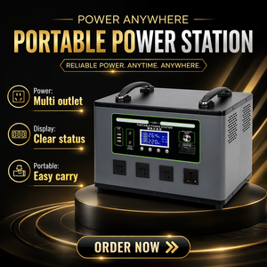 Station d'alimentation portable 2560Wh 2000W 220V LiFePO4, générateur solaire MPPT, batterie de secours pour le camping - Product Image 4