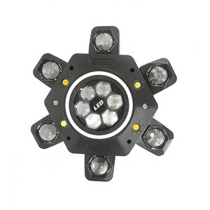 RGBW 10x10W LED 6-Arms hareketli kafa lazer DMX 512 ses aktif disko müzik projektör lambası için parti DJ sahne aydınlatma evreleme - Product Image 2