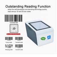 EDOO D20 Caja de pago electrónico móvil Qr Escáner de código de barras Lector Pago Escritorio Precio Etiqueta Escáner de código de barras