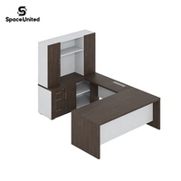 Meubles de bureau de luxe SpaceUnited, bureaux de direction modernes en panneaux de particules