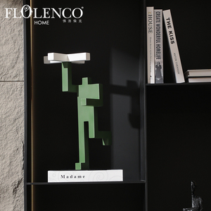 Escultura Humana de Resina de Estilo Minimalista Flolenco, Forma Geométrica, Patrón de Naturaleza Muerta, Paquete de Varias Piezas, Decoración del Hogar, <span class=keywords><strong>Interior</strong></span> - Product Image 2