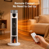Chauffage colonne confort hivernal avec système d'humidification, panneau numérique, chauffage rapide pour les acheteurs du secteur hôtelier