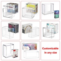 Boîte de présentation en acrylique ETB classique polie ultra-épaisse, résistante aux UV à 99 %, portable, légère et personnalisable, facile à assembler pour les cartes Pokémon