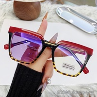 Nouvelles lunettes photochromiques pour femmes, style européen et américain, monture complète œil-de-chat, anti-lumière bleue, avec verres en PC