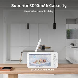 5 inch bé Màn hình máy ảnh âm thanh vú em an ninh không dây <span class=keywords><strong>Video</strong></span> intercom Night Vision 2 way Talk <span class=keywords><strong>video</strong></span> bé Màn hình babyphone - Product Image 4