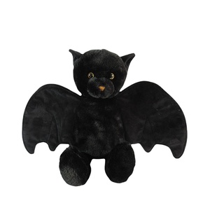 3-Tage-Probe Lebensechte Fledermäuse Plüsch puppe Schwarz Braun Weiche Gruselige Fledermaus Umarmung Plüsch für Halloween Gefüllte Horror Motte Tier Kinder - Product Image 1