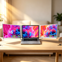 Produk Perdagangan Terbaik 2026 Monitor Ekstensi Laptop 16 Inci 1200p LCD Layar Tambahan Multi untuk Laptop