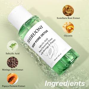 OEM ODM Natural Vegan <span class=keywords><strong>Moringa</strong></span> fermentasi pepaya Toner pengelupasan kulit lembut air pencerah dengan Formula murni - Product Image 3