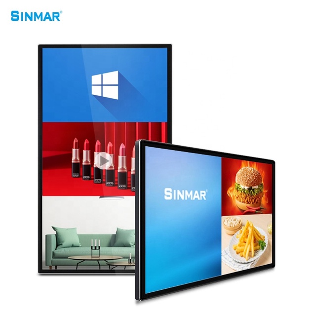 22/32/43/50/55/60/65 Inch Touch Screen Commercial Smart Digital Signage Panel Board LCD Wall Mounted Advertising Displays Price