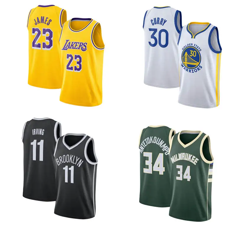 Großhandel Usa Basketball Wear Weste 30 Team New Impression Heiß gepresster Lebron James Basketball Jersey Uniform Baloncesto