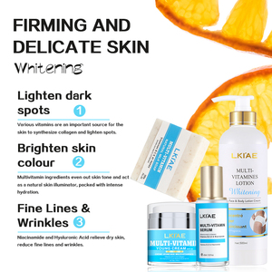 LKIAE Etiqueta Privada belleza brillo reafirmante productos para la piel regalo cuidado del cuerpo conjunto para piel oscura logotipo personalizado - Product Image 5