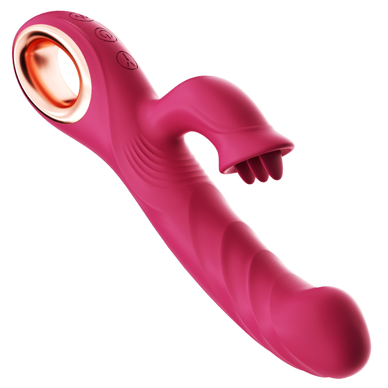 Wholesale Red Rubber Rabbit Vibrator Waterproof & Quiet Design