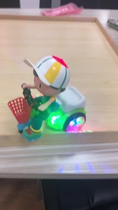 2025 ילדים פעלולים תלת אופן קריקטורה חשמלי בנים ובנות מוסיקה אור אוניברסלי 360 מסתובב צעצוע - Product Image 6