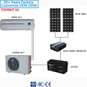 Fournisseur ODM/OEM de systèmes solaires hors réseau : Climatiseur hybride split 48V R32 de 9000, 12000, 24000 BTU – Prix 241024 - Product Image 1