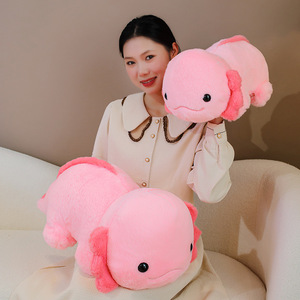Chất Béo Axolotl Búp Bê Đầy Màu Sắc Màu Hồng Cam Newts Đồ Chơi Sang Trọng Kỳ giông Thú Nhồi Bông Đồ Chơi Khủng Long Ném Gối Đệm Cho Trẻ Em - Product Image 2
