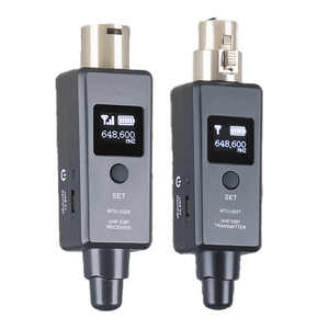 ระบบรับและส่งสัญญาณไร้สาย UHF ไมโครโฟนไร้สายแบบพกพา <span class=keywords><strong>XLR</strong></span> 10ช่องโลหะ - Product Image 1