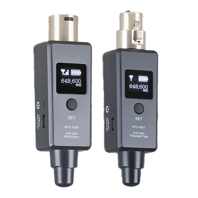 Professional UHF Wireless Receiving and Transmitting System, XLR 10 Channels Metal Portable Wireless Microphone Rode Microfono