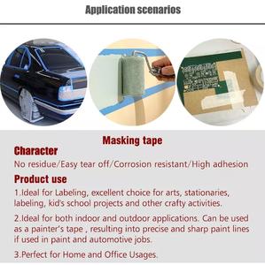 Rubans adhésifs de couleur crème, couleur blanche, pour usage général, utilisables pour les cloisons sèches. - Product Image 5