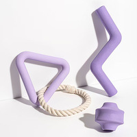 Jouet automatique en caoutchouc pour petit chien, ensemble de bâtonnets triangulaires résistants à la mastication et de balles distributrices de friandises, saveur originale
