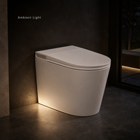 WC intelligent portable avec bidet électrique et pompe d'aspiration automatique pour salle de bain extérieure et voyage