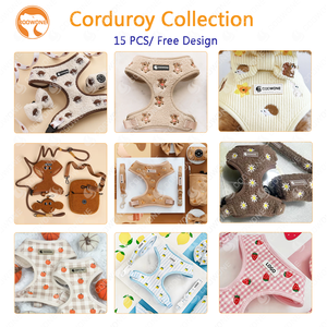 Set Harnesses dan Tali Anjing Mewah dengan Bordir Custom OEM, Leher yang Dapat Disesuaikan, Bandana, Kantong Kotoran, dan Kalung Anjing - Product Image 4