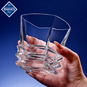 Bohemia Crystal Whiskey Glass Set 200ml Square Design For Adults Gift Use - Product Image 3