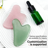 Rouleau de massage facial et corporel en quartz rose 100% naturel avec logo personnalisé pour usage commercial et domestique