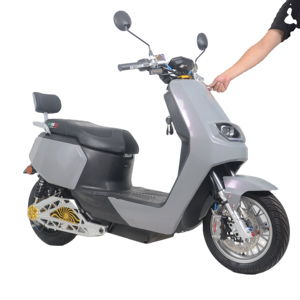 Motocicleta Eléctrica Todoterreno Gris Elegante 2026 |   Batería de 72V 20Ah |   Controlador de 15 Tubos |   Directo de Fábrica en Tianjin - Product Image 3