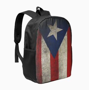 Sac à dos décontracté pour le sport et les activités de plein air à Porto Rico, avec impression personnalisée du drapeau, idéal pour les étudiants, l'école et les voyages. - Product Image 5