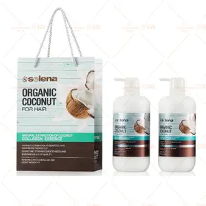 Huati Sifuli selena coconut 800ml Natural Plant Hair Shampoo And Conditional Pirvate Label collagen Sulfate Free Moisture